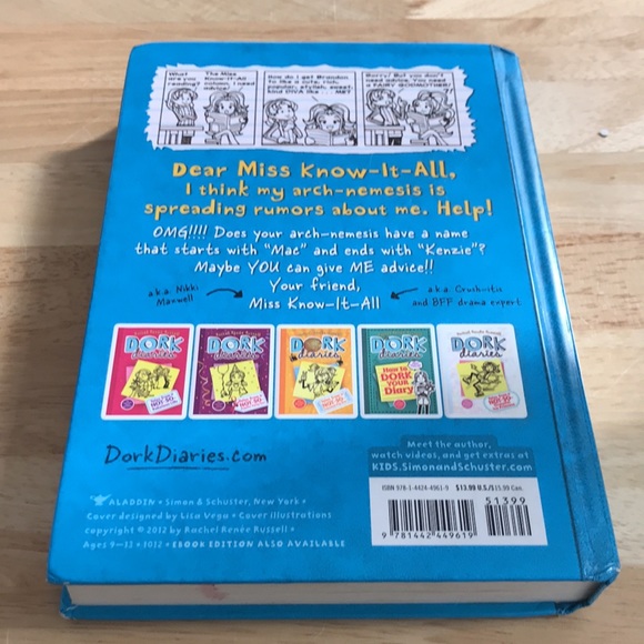 COPY - ☘️2 for $10 Sale☘️ Dork Diaries #5 Tales from a Not-So-Smart Miss know-i… - Picture 12 of 17